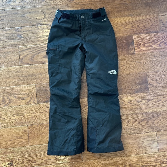 The North Face Girls Black Ski Pants, Size Girls Large